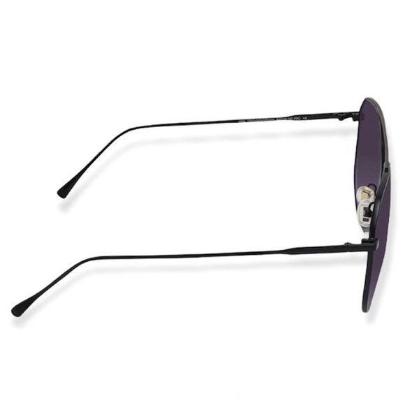 DIFF Jane Sunglasses Aviators Matte Black Frame Grey Gradient Lenses - Picture 6 of 10
